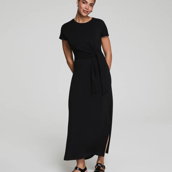 BNWT SPANX® AirEssentials Tie-Waist Maxi Dress, small, black and blue available - Picture 3 of 10